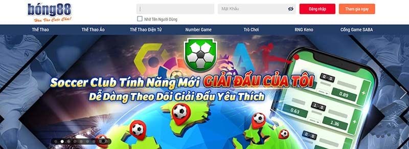 Sảnh game đậm chất giải trí đến từ nhà cái bong88